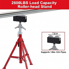 Голова складной регулируемой роликовой опоры для труб Remmers Mantis 1/8-12