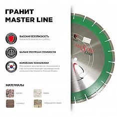 Характеристики и применение сегментного алмазного круга Diam Master Line 1A1RSS Гранит 450 мм