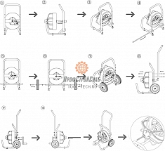 Инструкция по сборке прочистной машины для канализации Rotorica Rotor Prince 15
