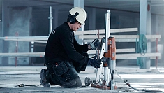 Использование дрели алмазного бурения Husqvarna DM 220 Использование дрели алмазного бурения Husqvarna DM 220