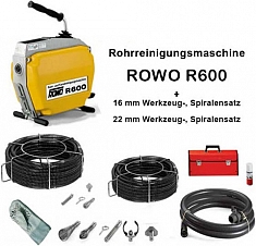 Комплектация машины для прочистки канализационных труб Lehmann Rowo R600 Комплектация машины для прочистки канализационных труб Lehmann Rowo R600