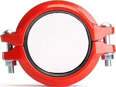 Муфта грувлок жесткая стандартная Lede XGQT1-168 вид сверху Муфта грувлок жесткая стандартная Lede XGQT1-168 вид сверху