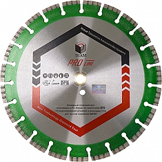 Сегментный алмазный круг Diam Pro Line 1A1RSS Turbo Laser G2 Гранит 350 мм