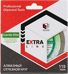 Упаковка алмазного отрезного круга Diam Extra Line 1A1R Корона Granite-Elite 115 мм Упаковка алмазного отрезного круга Diam Extra Line 1A1R Корона Granite-Elite 115 мм