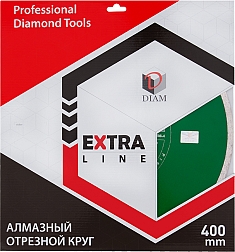 Упаковка алмазного отрезного круга Diam Extra Line 1A1R Корона Granite-Elite 400 мм