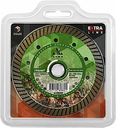 Упаковка алмазного отрезного круга Diam Extra Line Turbo Гранит 125 мм Упаковка алмазного отрезного круга Diam Extra Line Turbo Гранит 125 мм